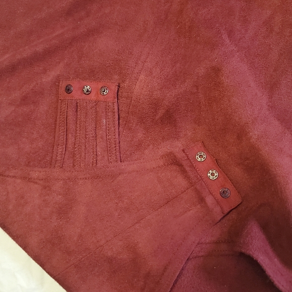 Red Suede Bodysuit - Picture 5 of 8